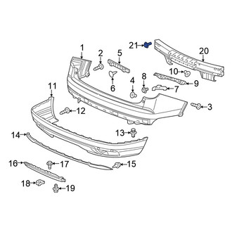 Honda OE - Bumper Impact Bar Bolt