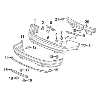 Honda OE - Rear Bumper - Bumper & Components
