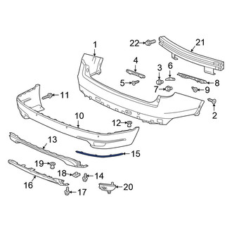 Honda OE - Rear Left Bumper Trim