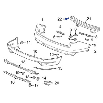 Honda OE - Bumper Impact Bar Bolt