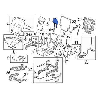 Honda OE - Center Headrest