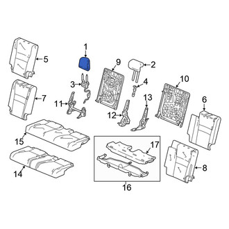 Honda OE - Rear Outer Headrest