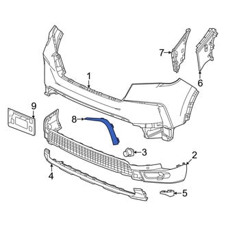 Honda OE - Front Right Bumper Trim