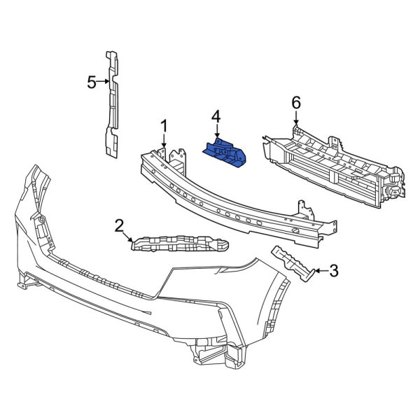 Honda OE 74113T90A00 - Front Bumper Guide