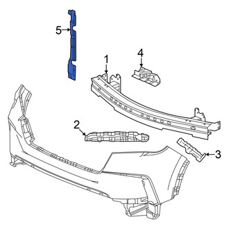 Honda OE - Front Left Radiator Support Air Duct