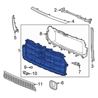 Honda OE - Front Right Grille