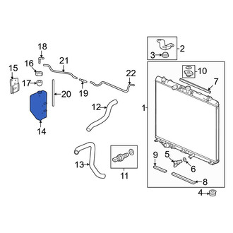 Honda OE - Engine Coolant Reservoir