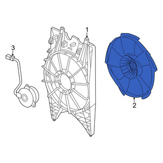 Honda OE - Right Engine Cooling Fan Blade