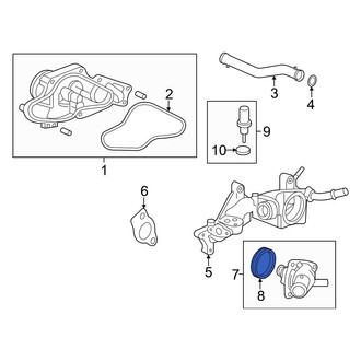 Honda OE - Engine Coolant Thermostat Housing Seal