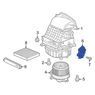 Honda OE - HVAC Air Adjustment Control Motor