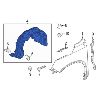 Honda OE - Front Left Fender Splash Shield