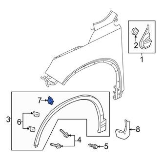Honda OE - Wheel Arch Molding Clip