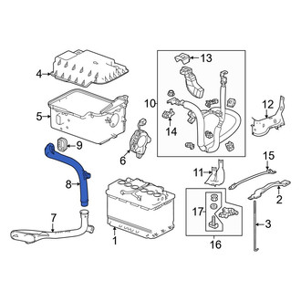 Honda OE - Upper Battery Vent Tube