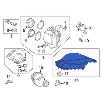 Honda OE - Lower Engine Air Intake Resonator