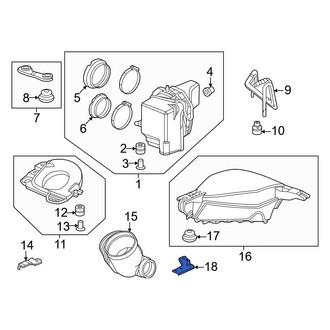 Honda OE - Engine Air Intake Resonator Bracket