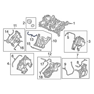 Honda OE - Center Engine Timing Cover Gasket