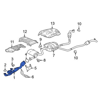 Honda Pilot OEM Exhaust Parts Systems, Tips, Pipes — CARiD