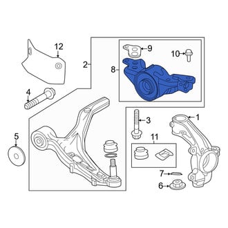 Honda OE - Front Right Suspension Control Arm Bracket