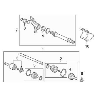 Honda OE - Front Suspension - Drive Axles