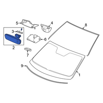 Honda OE - Front Interior Rear View Mirror