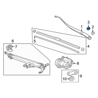 Honda OE - Wiper Arm Cap
