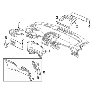 Honda OE - Instrument Panel Components (Driver Side)