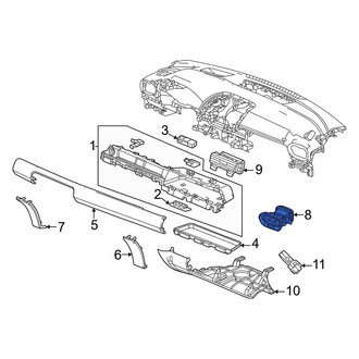 Honda OE - Front Right Outer Dashboard Air Vent