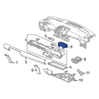 Honda OE - Front Center Right Dashboard Air Vent