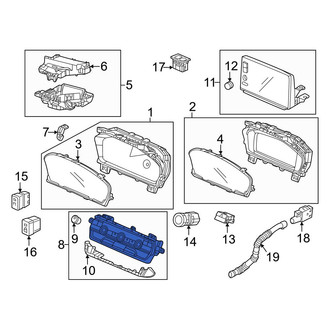 Honda OE - Front HVAC Temperature Control Panel