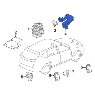 Honda OE - Left Air Bag Impact Sensor Bracket