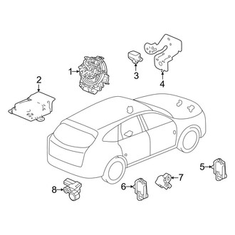 Honda OE - Restraint Systems - Air Bag Components (Modules & Sensors)