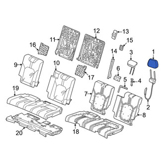 Honda OE - Rear Outer Headrest