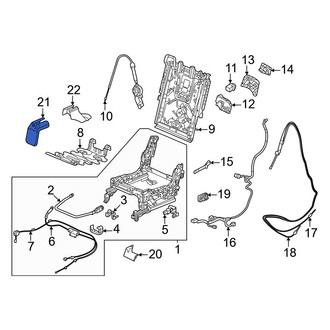 Honda OE - Seat Track Cover