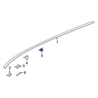 Honda OE - Rear Roof Molding Clip