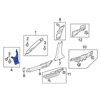 Honda OE - Right Kick Panel Trim