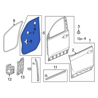 Honda OE - Front Left Outer Door Seal