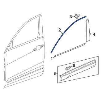 Honda OE - Front Right Door Reveal Molding