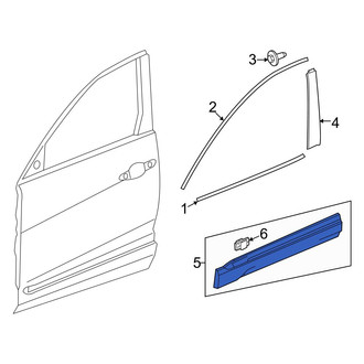 Honda OE - Front Left Door Molding