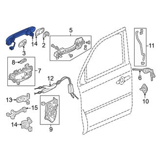 Honda OE - Front Left Outer Exterior Door Handle