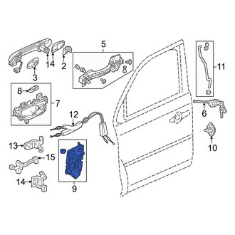 Honda OE - Front Left Door Latch Assembly