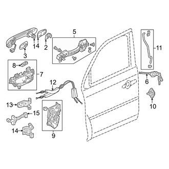 Honda OE - Front Door - Lock & Hardware