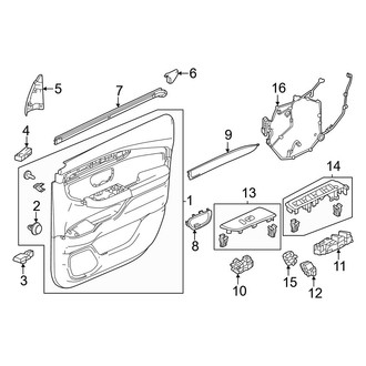 Honda OE - Front Door - Interior Trim