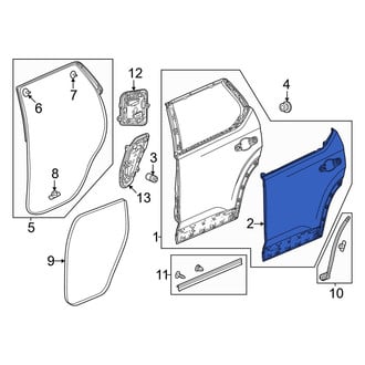 Honda OE - Rear Left Outer Door Outer Panel