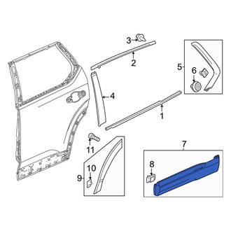 Honda OE - Front Left Door Molding