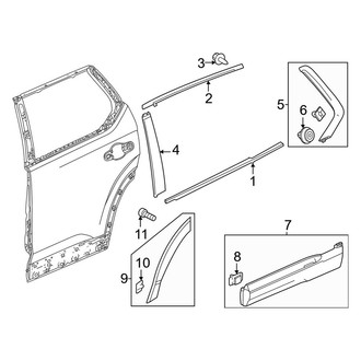 Honda OE - Rear Door - Exterior Trim