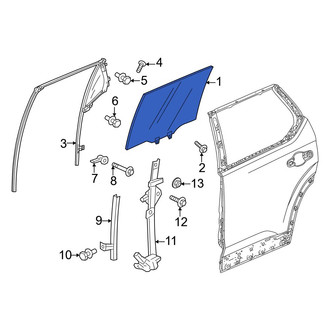 Honda OE - Front Right Door Glass