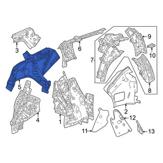 Honda OE - Rear Left Inner Quarter Panel