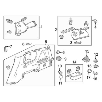 Honda OE - Quarter Panel - Interior Trim (Black Edition)