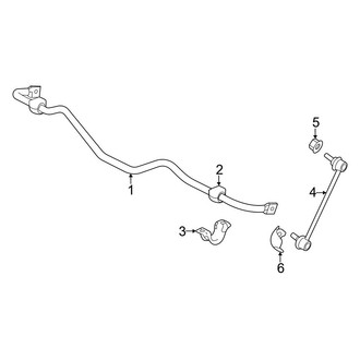 Honda OE - Rear Suspension - Stabilizer Bar & Components (AWD)