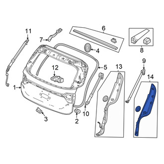 Honda OE - Rear Left Upper Liftgate Trim Cover